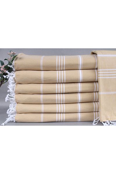 Kayra Export بيكيه أصفر فاتح بيكيه 200x240 سم غطاء قطني رقيق