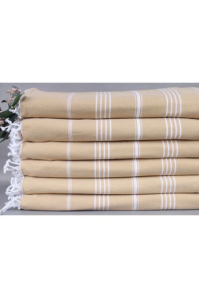 Kayra Export بيكيه أصفر فاتح بيكيه 200x240 سم غطاء قطني رقيق