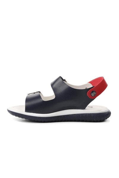 AYAKMOD Şng 1530-f Orthopedic Navy Blue-white-red Boys' Sandals
