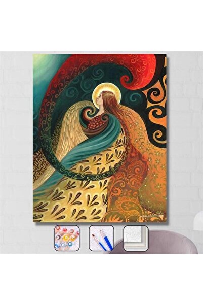 kendinyaphobi Sayılarla Boyama Seti Kasnaklı Renkli Rüyalar 40 X 50 Cm