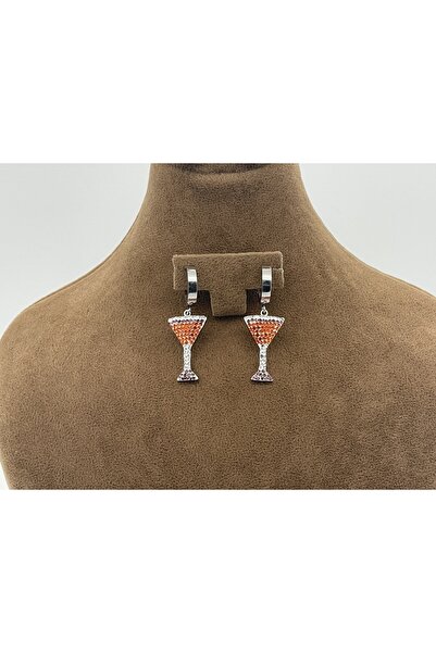 Lunays أقراط نسائية من الفولاذ المقاوم للصدأ بحجر الزركون