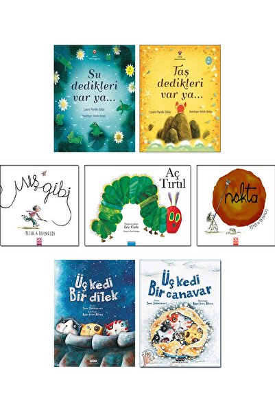 Yapı Kredi Yayınları Su Dedikleri Var Ya Nokta Mış Gibi Peter Reynolds Aç Tırtıl Üç Kedi Bir Dilek Sara Şahinkanat Hikaye