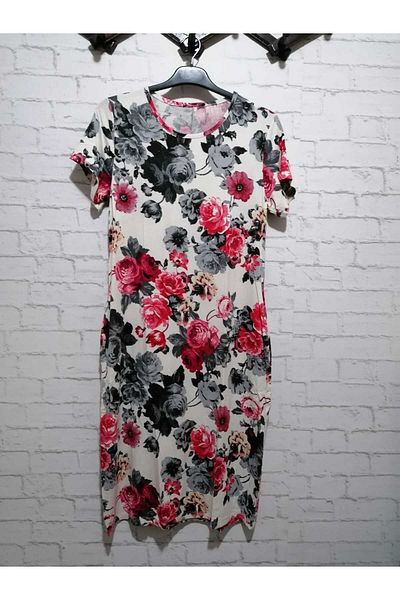anne moda ankara ΣΤΕΝΟ ΚΟΥΤΙ, 2 πλαϊνές τσέπες, 95% βισκόζη, στρογγυλή λαιμόκοψη, κατά του ιδρώτα, πλήρες καλοκαίρι, λίκρα, μοντέρνο φόρεμα,