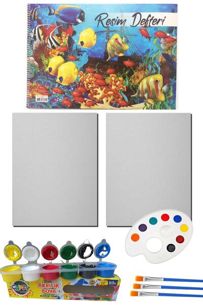 O&S Oyun ve Sanat Eğlen-Üret Resim Başlangıç Seti - Tual Seti - 2 Büyük Tuval...