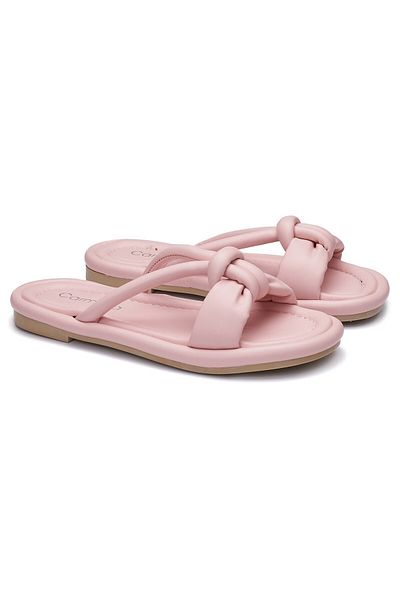 Nstil Daily Women's Puff Slippers Soft Sole Light Fluffy Ribbon Summer Comfortable Sandals 026