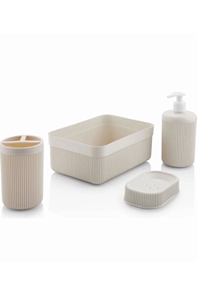 NESS AVM طقم حمام بلاستيك 4 قطع