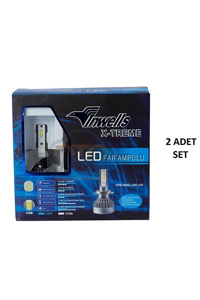 Inwells لمبة ليد زينون للمصابيح الأمامية H7 6000k أبيض ساطع X-treme Inwells036003