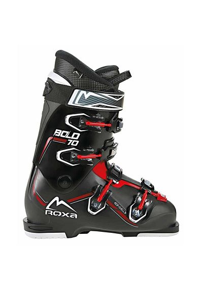 Roxa Bold 70 Black Ski Shoes - Red Black / Red
