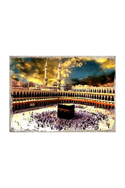 Cakatablo 25cmX35cm Tablou din lemn Kaaba Masjid al Haram
