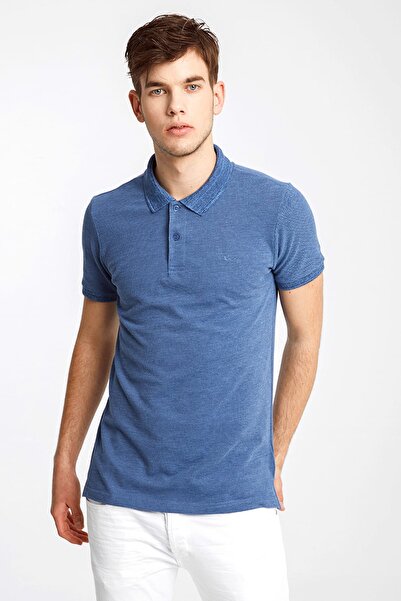 Ltb Men's Blue Polo Neck T-Shirt0121984510607120000