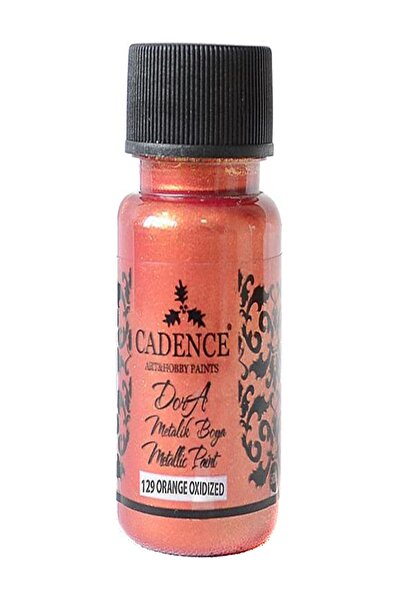 Cadence Dora Simli Metalik Boya 129-Oksit Turuncu 50ml