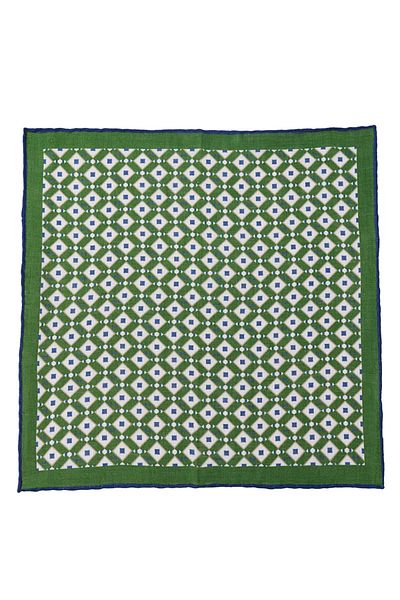 ALTINYILDIZ CLASSICS Men's Green-Dark Blue Handkerchief