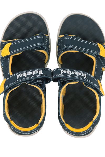 Timberland صندل للأطفال من Timberland Perkins Row 2-Strap باللون الأزرق الداكن - B0A1QXU0191-R