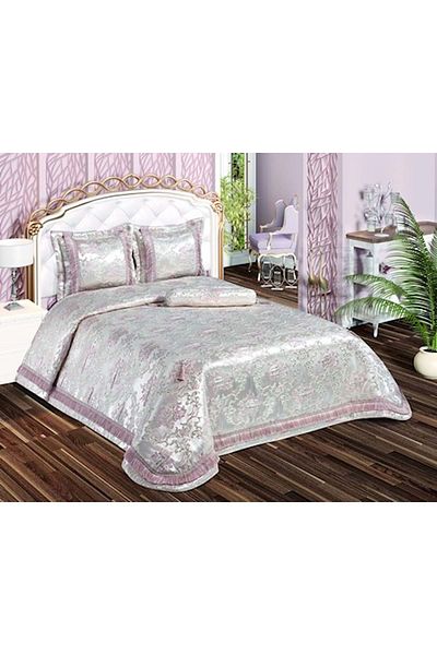 Essen Tekstil Essen Lux Double Bedspread-Harem Silver