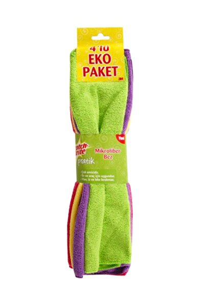 Scotch Brite Mikrofiber Açık Bez 4 'lü