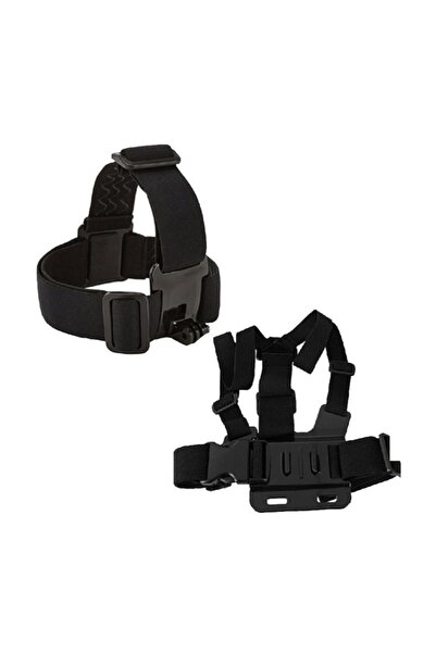 Gplus Chest Body Strap Göğüs Kemeri ve Head Strap Kafa Bandı 2li Seti