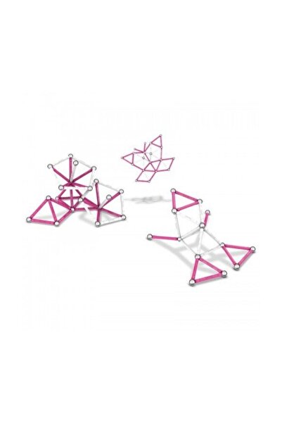 Ekincioğlu Geomag Pink 66 Pieces - Magnetic Construction Toy - Swiss Production