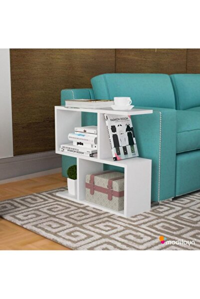 Modilayn Yan Sehpa Beyaz Ard307