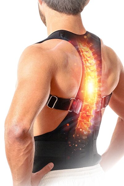 Ankaflex Чорний магнітний корсет для випрямлення спини