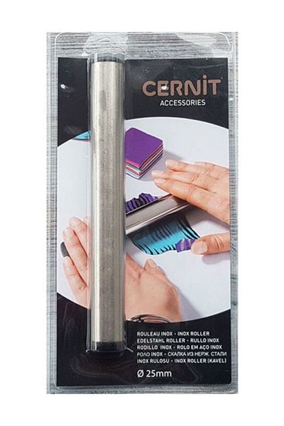 Cernit Inox Roller Steel Clay Dough Roller 902