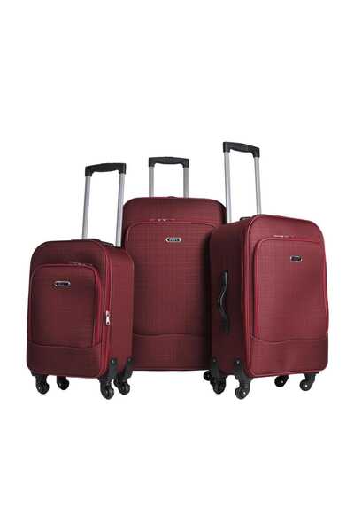 Best Bordo Unisex 3'Lü Valiz Seti 1061-Brd-Set
