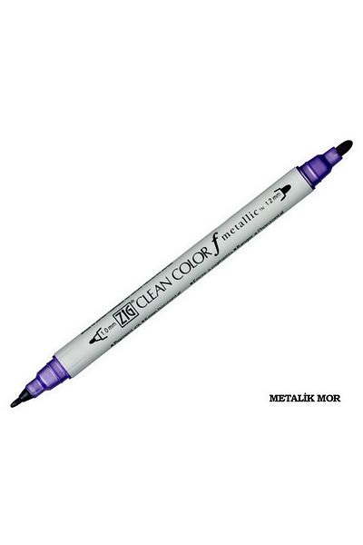 Zig Clean Color F Double Tip Pen 124 Metallic Violet