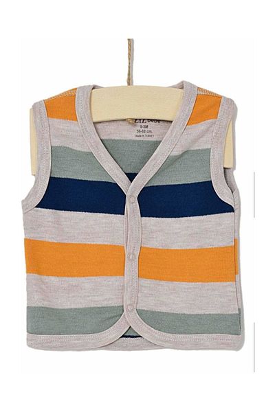 Aziz Bebe Beige Baby Boy Vest Beige