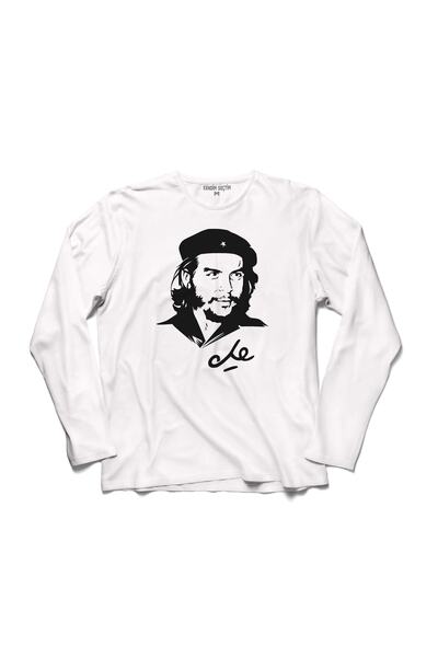 Kendim Seçtim Tricou cu mânecă lungă cu siluetă revoluționară cubaneză Ernesto Che Guevara