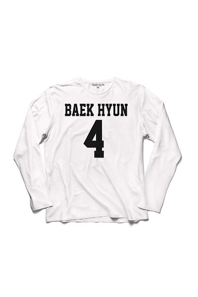 Kendim Seçtim EXO BAEKHYUN 4 BAEK HYUN LOGO TRIUC CU MÂNECĂ LUNGĂ - T 042156