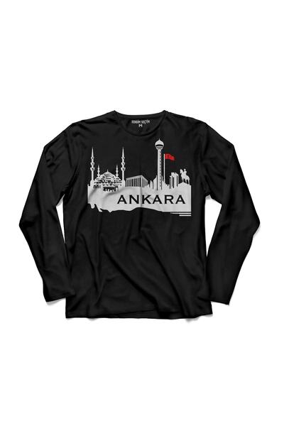 Kendim Seçtim Angara Ankara Zero Six 06 City Skyline majica dugih rukava