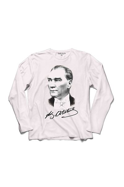 Kendim Seçtim Tricou cu mânecă lungă Gazi Mustafa Kemal Atatürk 1881 10 noiembrie 1938