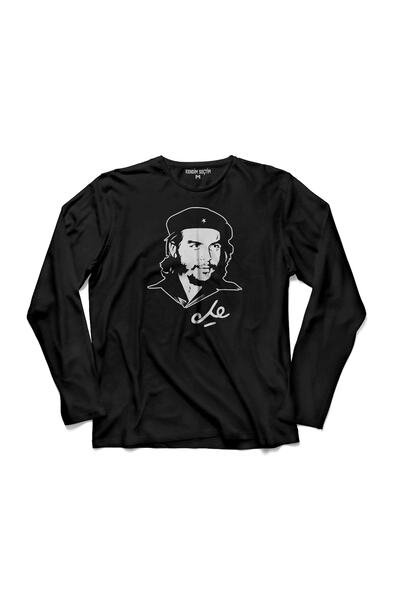 Kendim Seçtim Tricou cu mânecă lungă cu siluetă revoluționară cubaneză Ernesto Che Guevara