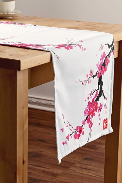 Bc Home Çiçek Desenli 40Cm X 140Cm Runner