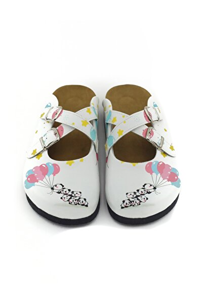 TERLİKSABO Beyaz Kadın Terlik SABOTERLIK171