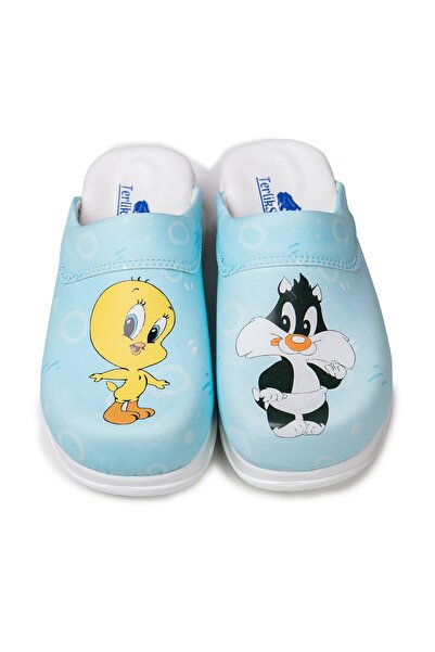 TERLİKSABO Mavi Kadın Terlik SABOTERLIK093