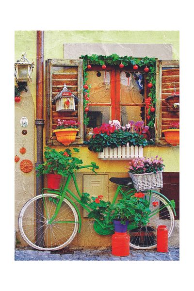 Gold Puzzle Green Bicycle - 500 Pieces