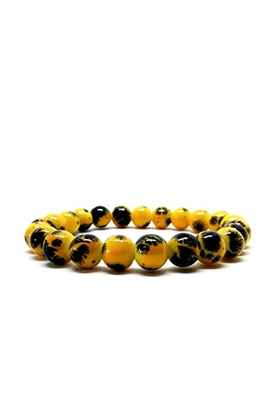 Kusakli سوار أصفر بتصميم أسود ملون 72371Bl