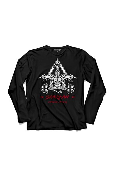 Spartan Extreme Fitness Weightlifting Gym Bodybuilding Long Sleeve T-Shirt