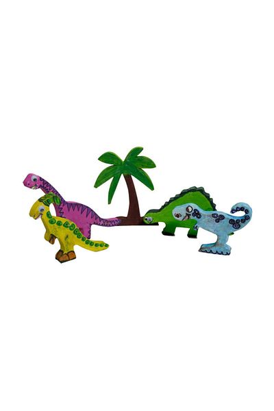 Bubu Paintable White Eva Toy Dinasors