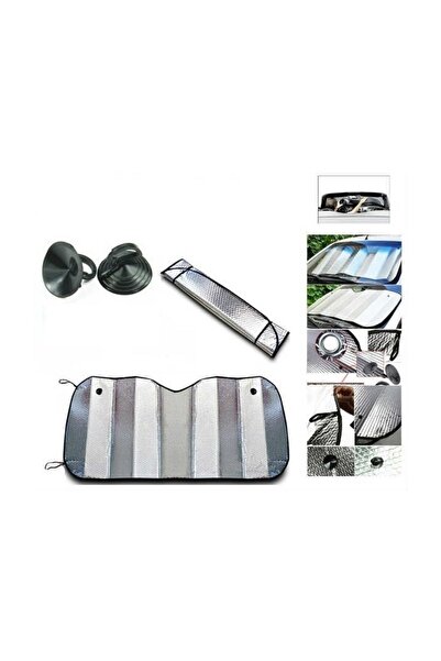 Şentürk Metalize Alüminyum Ön Cam Güneşliği 145X70 cm Fiat Egea