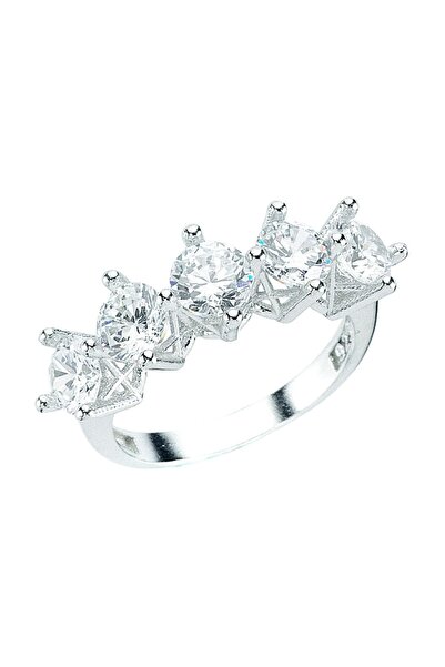 Glorria Kadın Gümüş Beştaş Yüzük DT0215