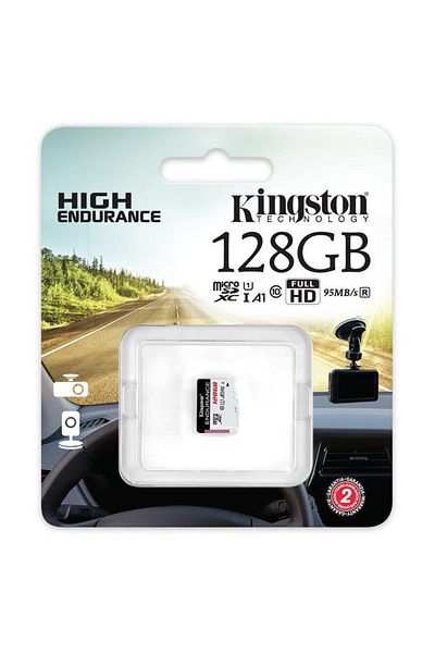 Kingston High Endurance 128GB MicroSD 95MB/s U1 Memory Card (SDCE/128GB)