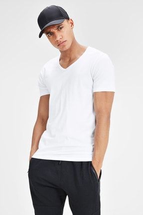 T shirt basic v neck best sale