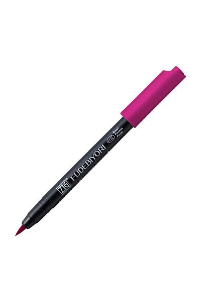 Zig Fudebiyori Brush Pen Brush Tip Pen 27 DARK PINK