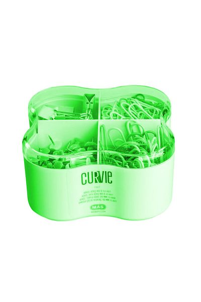 Mas Curvie Colored Paper Clip - Giant Paper Clip - Map Nail - Pincer Green