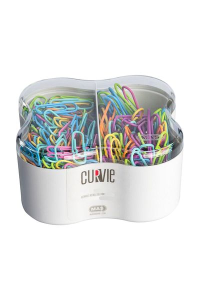 Mas Curve Colored Paper Clip 280 Karisik