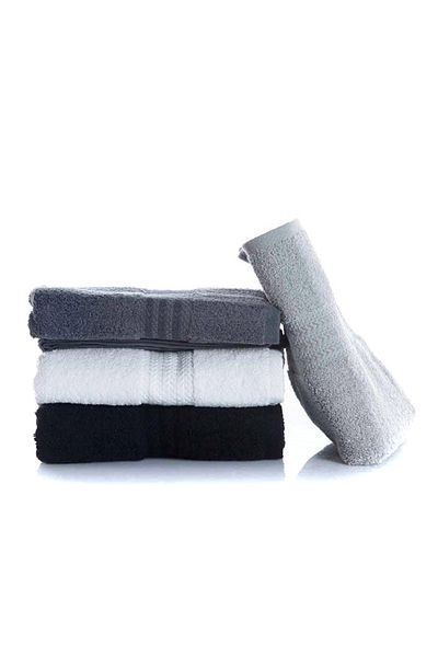 Hobby Rainbow 4-Piece Towel Set Gray