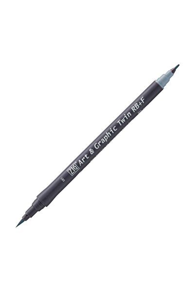 Zig Art&Graphic Twin Rb+F Double Ended Drawing Pen 081 Dawn Gray