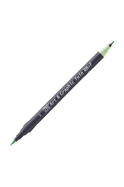 Zig Art&Graphic Twin Rb+F Double Ended Drawing Pen 053 Pale Green