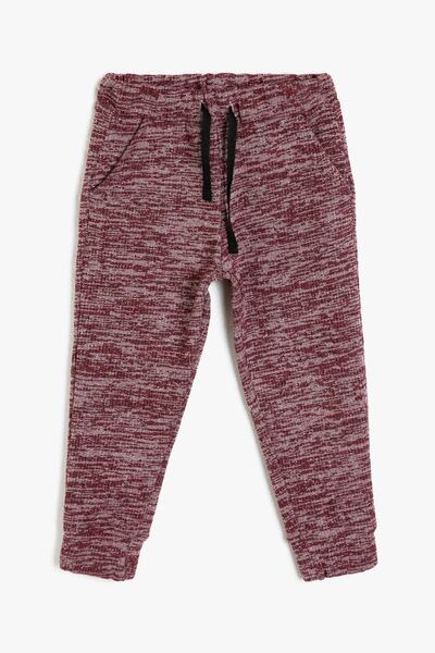 Koton Boy's Burgundy Normal Waist Φούτερ